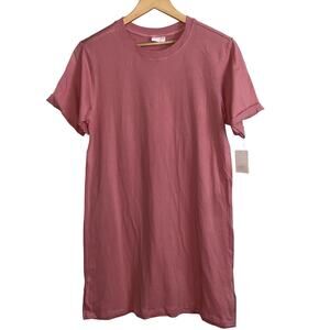 Make + Model T-shirt Dress Coral Mauve Size Small NWT